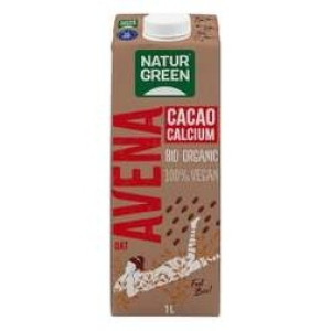 Naturgreen Bebida Ecológica De Avena Y Cacao Con Calcio 1L