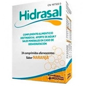 Hidrasal (24 Comprimidos Efervescentes Sabor Naranja)