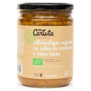 Carlota Organic Albondigas Salsa Verdu Bio Veg 425G