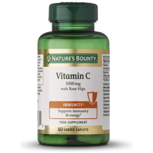 Vitamina C 1000 Mg Con Escaramujo 60 Cápsulas Recubiertas