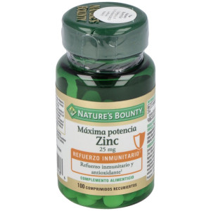 Zinc 25 Mg 100 Comprimidos Recubiertos