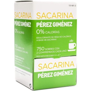 Sacarina Perez Gimenez (750 Sobres De 2 Comprimidos)