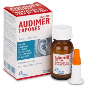 Audimer Audiclean Tapones Solucion - Limpieza Oidos (1 Envase 12 Ml)