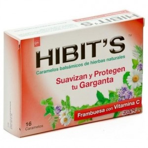Hibits Caramelos Bals Frambuesa 16 Unid