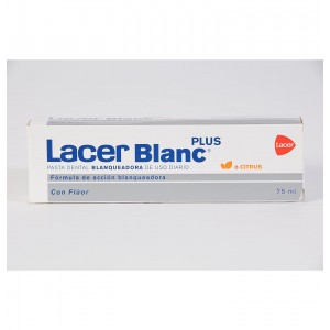 Lacerblanc Plus Blanqueadora Uso Diario - Pasta Dental (1 Envase 75 Ml Sabor D- Citrus)