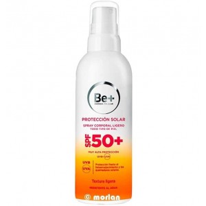 Be+ Fotoprotector Spf 50+ Spray Ligero - Proteccion Solar Corporal (1 Envase 200 Ml)