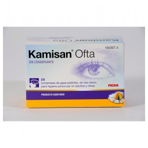 Kamisan Ofta Sin Conservante Higiene Periocular - Gasas Algodon Impregnadas En Solucion (28 Compresas)