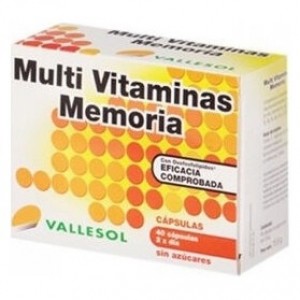 Vallesol Multi Vitaminas Memoria 40 Caps