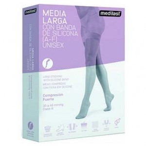 Medilast Media Corta Con Puntera Compresión Normal T-L