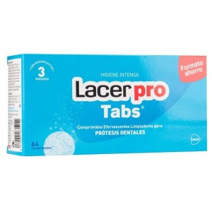 Lacerpro - Limpieza Protesis Dental (64 Comprimidos Efervescentes)