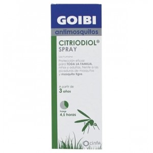 Goibi Antimosquitos Citriodol Spray Uso Humano - Repelente (1 Spray 100 Ml)