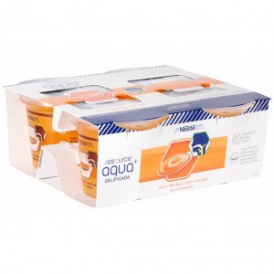 Nestlé Resource Agua Gelificada Naranja 4Uds