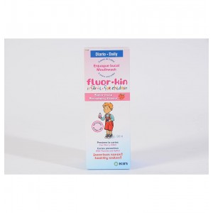 Fluor Kin Infantil Enjuague Bucal (1 Envase 500 Ml Fresa)