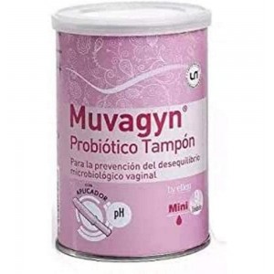 Muvagyn Probiotico Tampon Vaginal (Mini C/ Aplicador 9 Tampones)