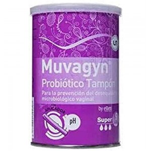 Muvagyn Probiotico Tampon Vaginal (Super C/ Aplicador 9 Tampones)