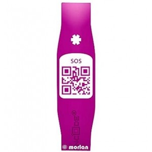 Pulsera Identificacion Silincode Qr (Rosa T-S)