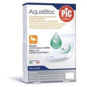 Pic Aquabloc Con Bactericida Apósito Adhesivo 19X72Mm 20Uds