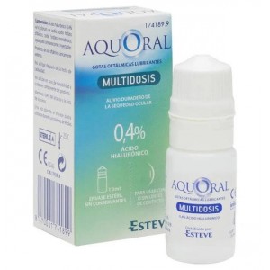 Aquoral Multidosis - Gotas Oftalmicas Lubricantes Esteriles (1 Envase 10 Ml)