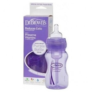 Dr Brown´S Set Biberon Options Plus Azul 270Ml + Chupete Y Broche