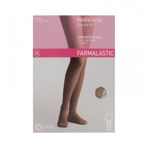 Media Larga (A-F) Compresion Normal - Farmalastic Blonda (Talla Pequeña Color Camel)