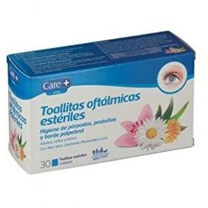 Care+ Toallitas Oftalmicas Esteriles (30 Toallitas)