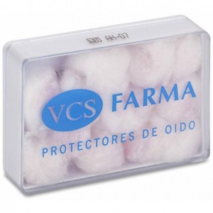 Vcs Pharma Tapones Oído Cera Y Algodón, 12 Uds