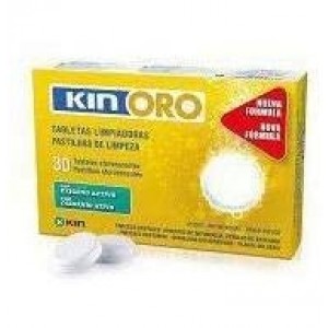 Kin Oro Tabletas Limpiadoras - Limpieza Protesis Dental (30 Tabletas)