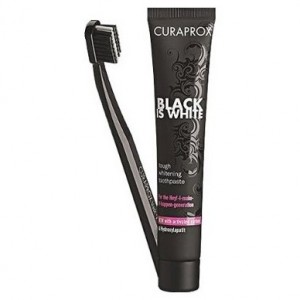 Curaprox Black Is White Set Dentífrico 90Ml + Cepillo Dental