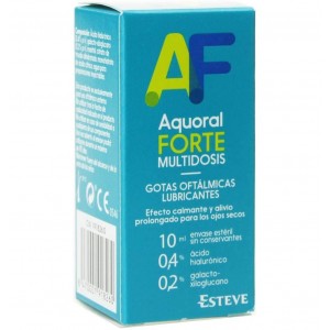Aquoral Forte Multidosis - Gotas Oftalmicas Lubricantes Esteriles (1 Envase 10 Ml)