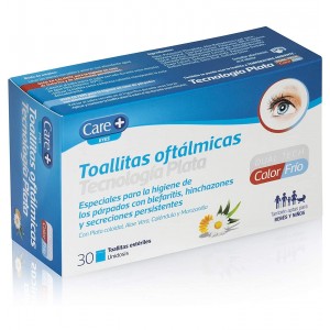 Care+ Toallitas Oftalmicas Tecnologia Plata (30 Unidades)