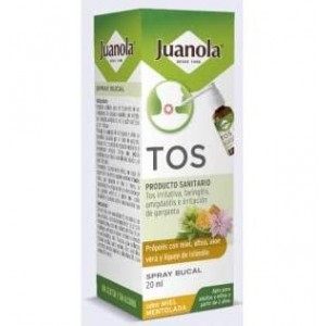 Juanola Tos Spray Bucal (1 Envase 120 Ml Sabor Miel Mentolada)