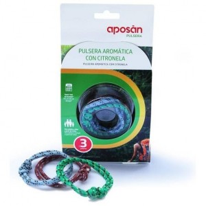 Aposán Pulsera Aromática De Citronela, 3 Unidades