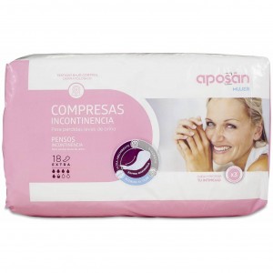 Aposán Compresas De Incontinencia Extra, 18 Uds