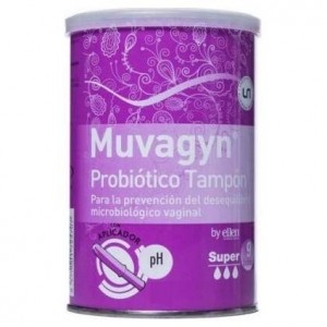 Muvagyn Probiótico Tampón Aplicador Super, 9 Unidades