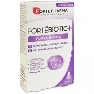 Forté Pharma Fortébiotic+ Flora Íntima, 15 Cápsulas