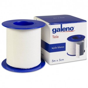 Galeno Esparadrapo Tela Blanco 5 M X 5 Cm, 1 Unidad