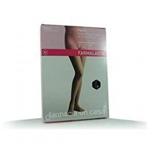 Panty Compresion Normal 140 Den Embarazada - Farmalastic (Talla Mediana Color Negro)