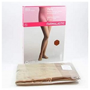 Panty Compresion Normal 140 Den - Farmalastic (Talla Extragrande Color Beige)