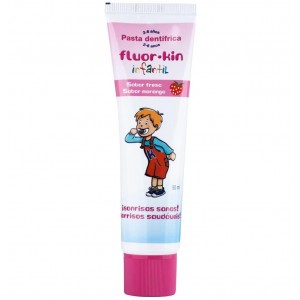 Fluor Kin Infantil Pasta Dentifrica (1 Envase 50 Ml Fresa)