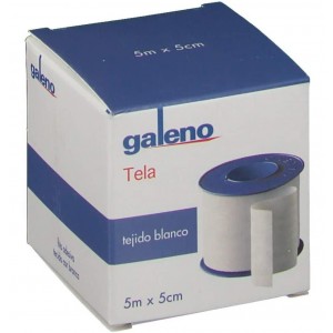 Esparadrapo - Galeno Tela (1 Unidad 5 M X 5 Cm Color Blanco)