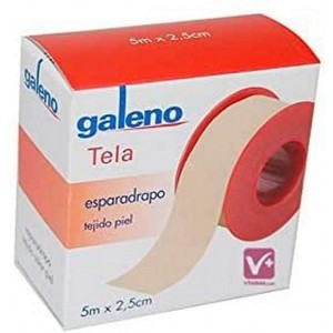 Esparadrapo - Galeno Tela (1 Unidad 5 M X 1,5 Cm Color Piel)