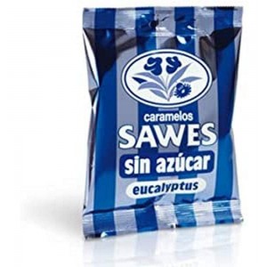 Sawes Caramelos Bolsa Sin Azucar (1 Envase 50 G Sabor Eucaliptus Forte)