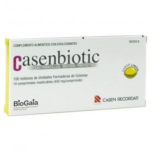 Casenbiotic (10 Comprimidos Sabor Limon)