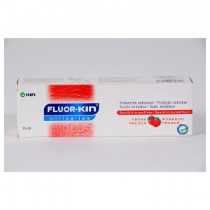 Fluor Kin Anticaries Pasta Dentifrica (1 Envase 75 Ml Sabor Fresa Fresca)