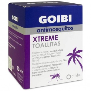 Goibi Antimosquitos Xtreme Toallitas Repelente, 16 Uds
