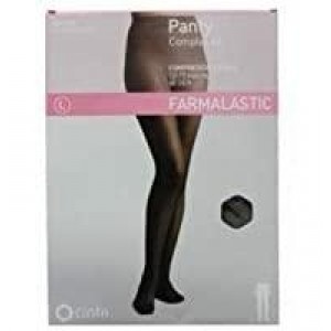 Panty Compresion Ligera - Farmalastic 40 Den (Talla Extragrande Color Negro)