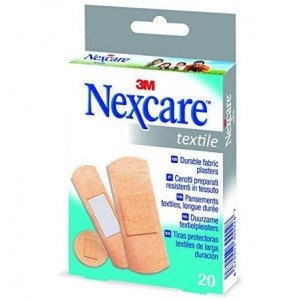 Nexcare Textile - Aposito Adhesivo, Surtido 20 ud. - 3M