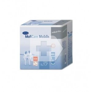 Absorb Inc Orina Ligera Con Slip - Molicare Premium Mobile (14 Unidades Talla L 6 Gotas Color Azul)