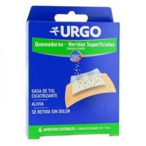 Urgo Apósitos Para Quemaduras Formato Individual 4U