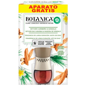 Botanica Ambientador Eléctrico Completo Vetiver Y Sándalo 19 Ml